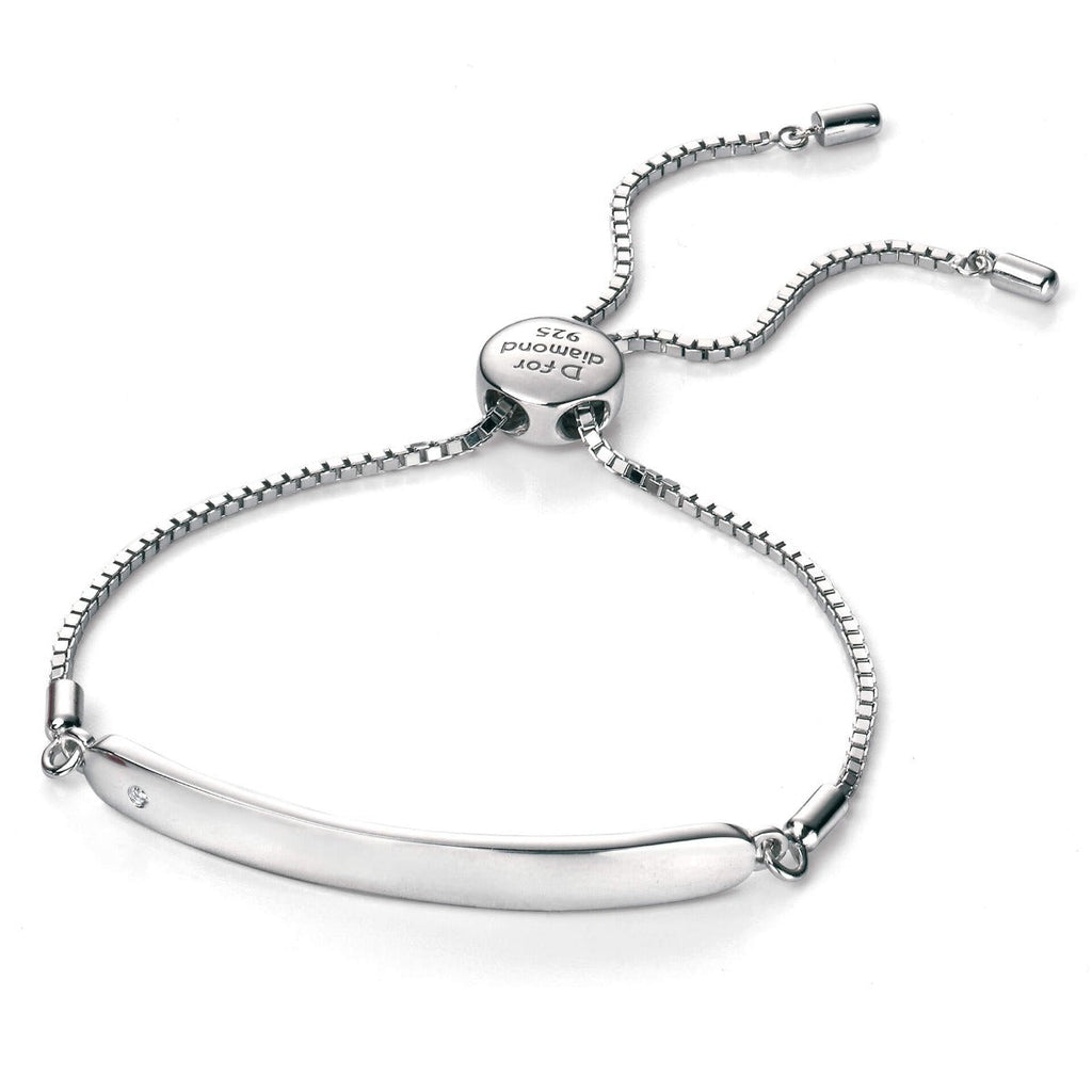 D For Diamond ID Toggle Bracelet with Diamond