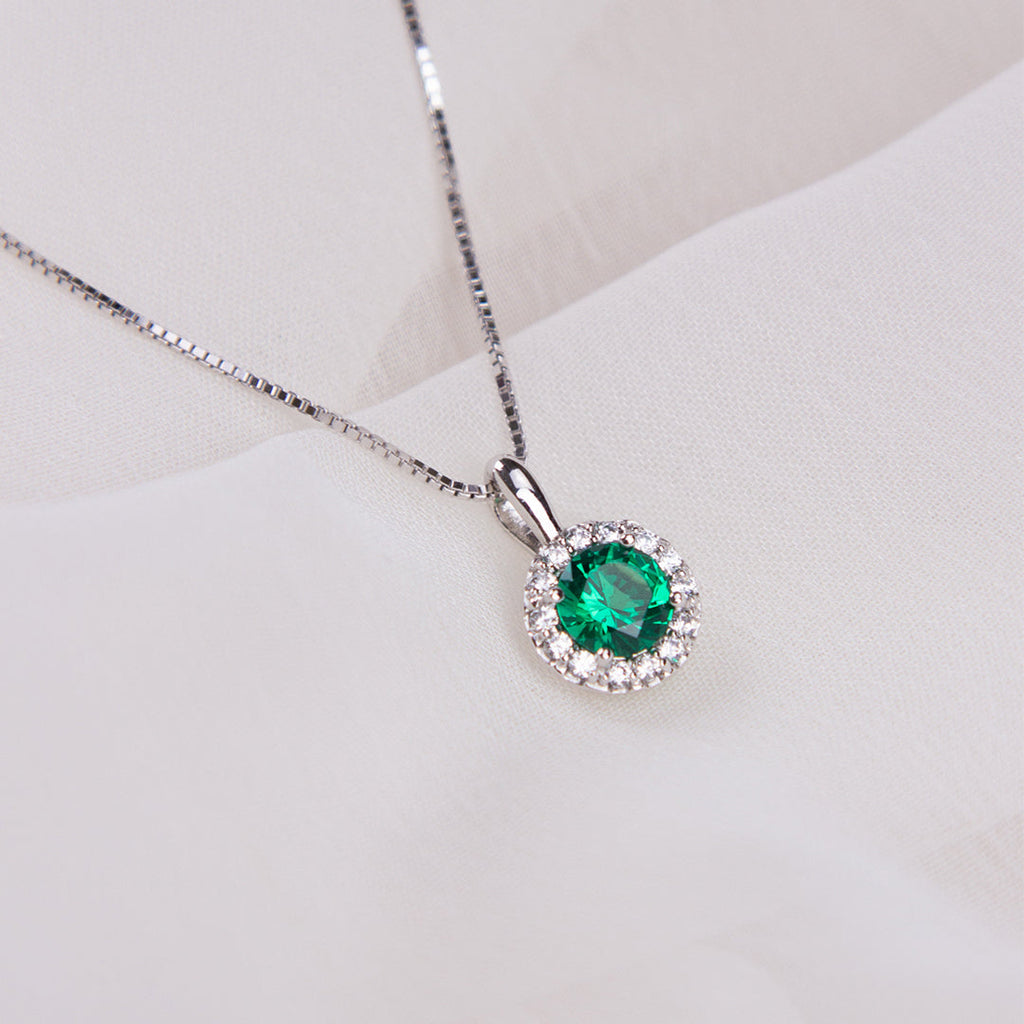 Diamonfire Round Colour Pave Pendant
