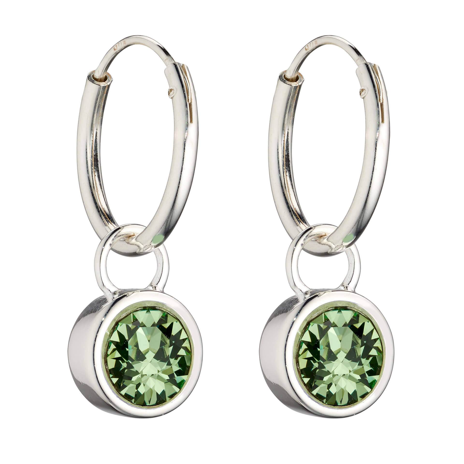 Beginnings Crystal Birthstone Hoop Earring Charms