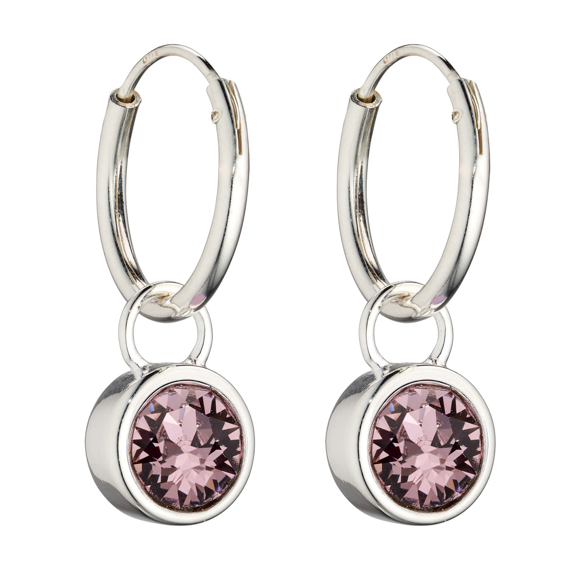 Beginnings Crystal Birthstone Hoop Earring Charms