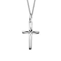 Beginnings Diamond Cut Cross Pendant