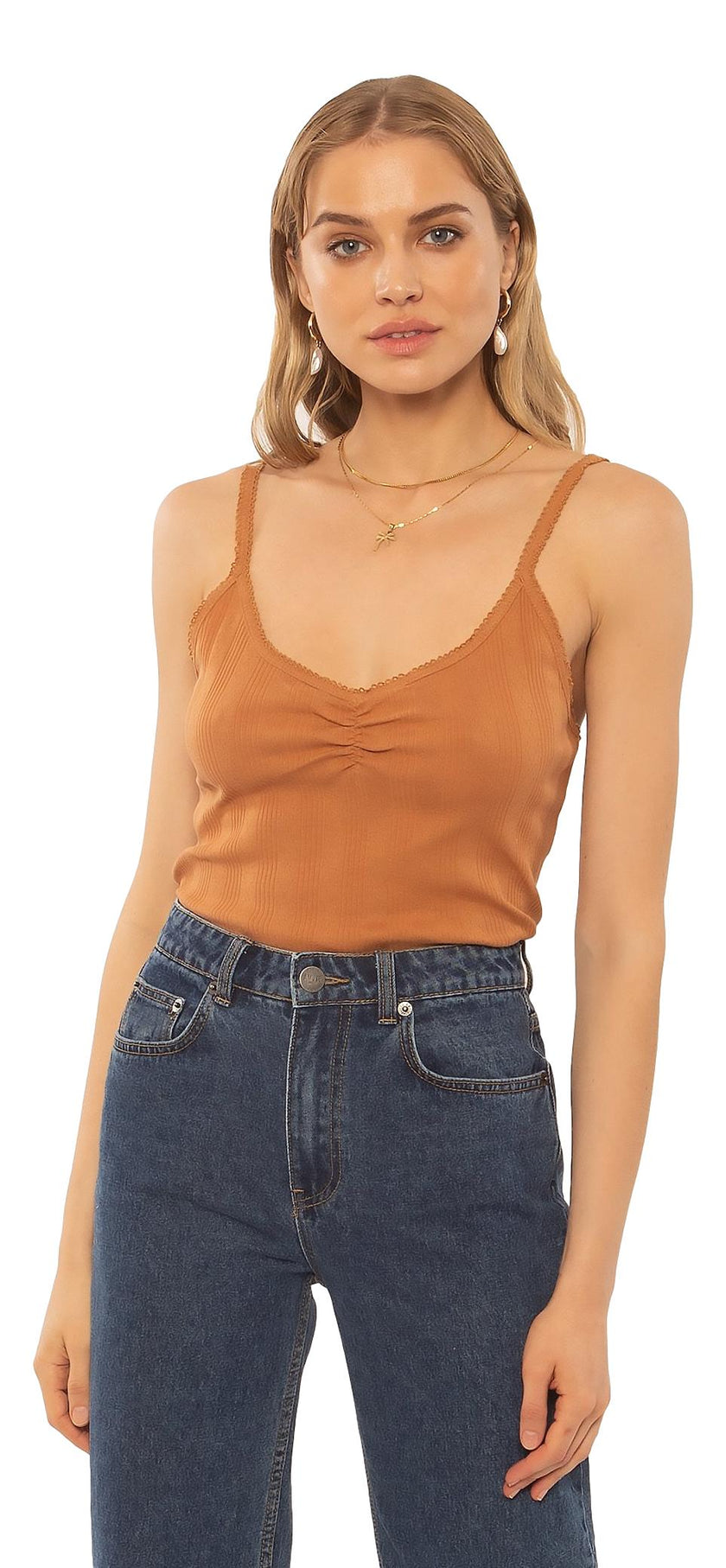 Amuse Society Morning light knit cami top