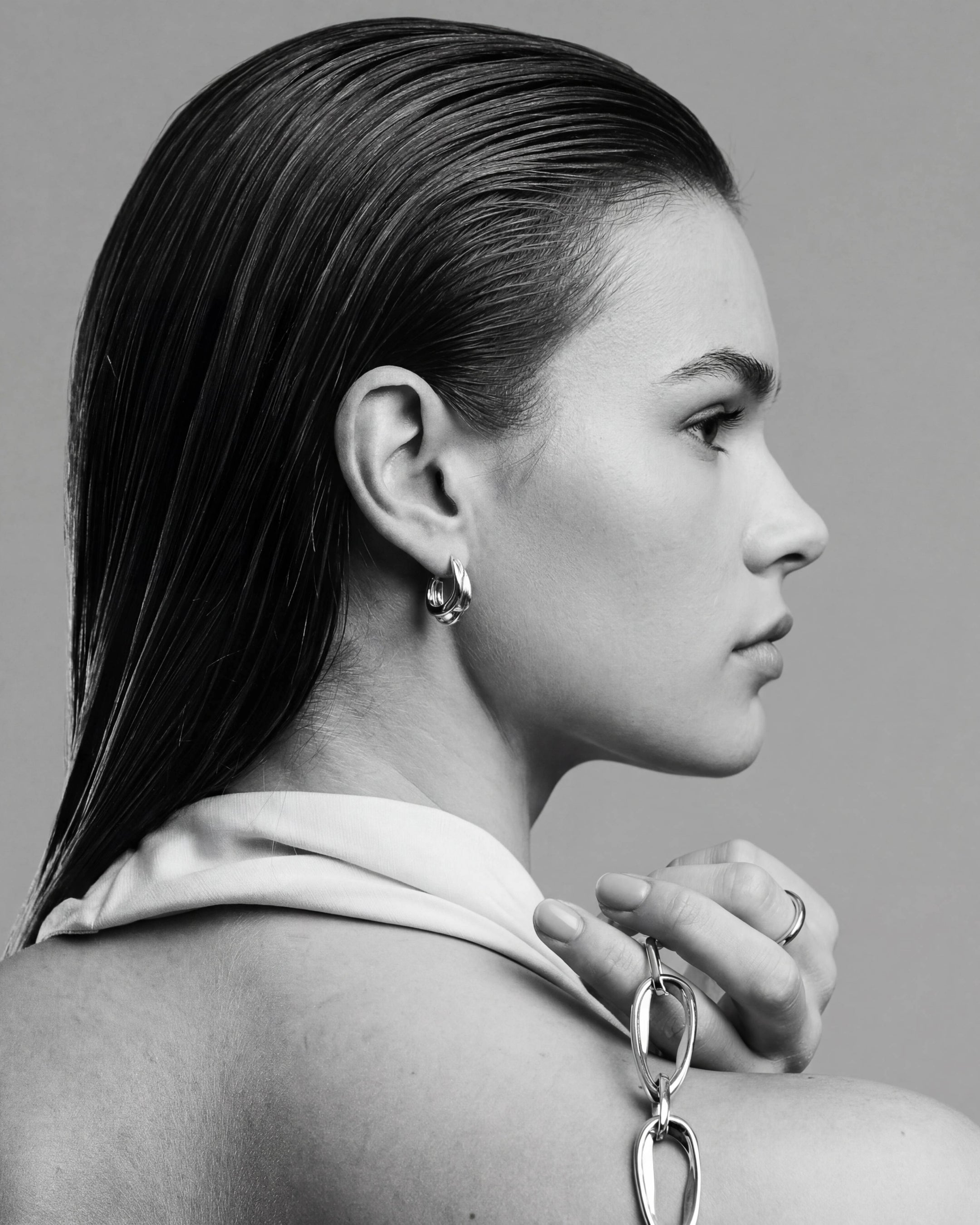 Milos Wave Hoops | Sterling Silver
