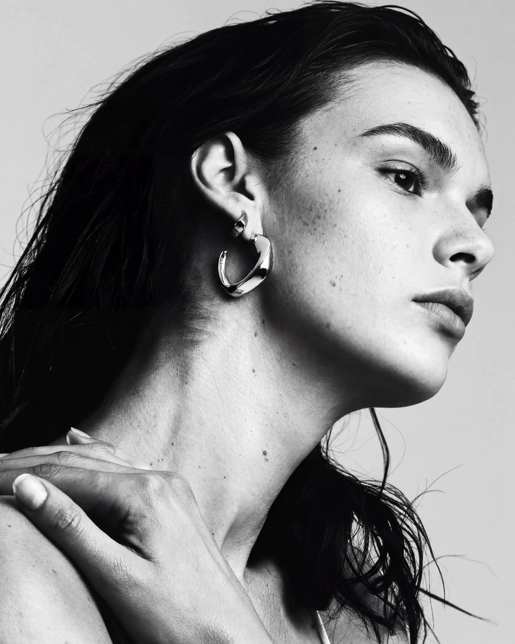 Seren Large Hoops | Sterling Silver
