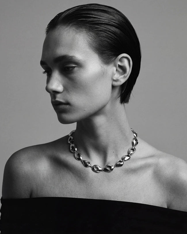 Élan Sculpted Necklace | Sterling Silver