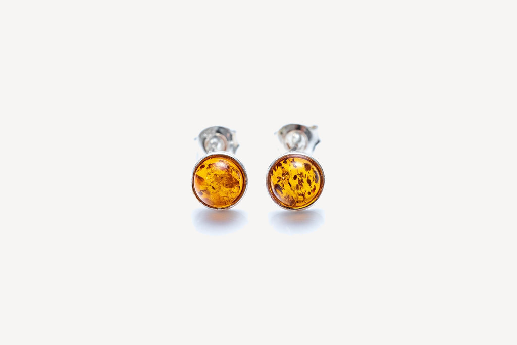 ESSENTIALS Mini Amber Stud Earrings