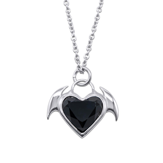 Nocturnal Succubus Heart Pendant Necklace