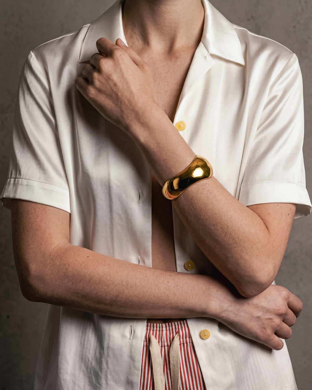 Milos Sculpted Cuff Gold Vermeil