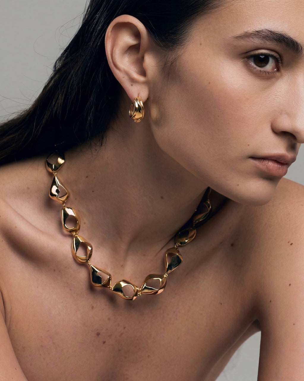Élan Sculpted Necklace | Gold Vermeil