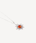 Amber Sun Charm Pendant