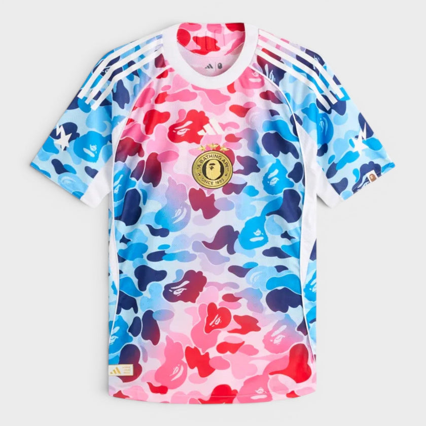 Adidas Football Graphic Jersey T-Shirt Blue Pink