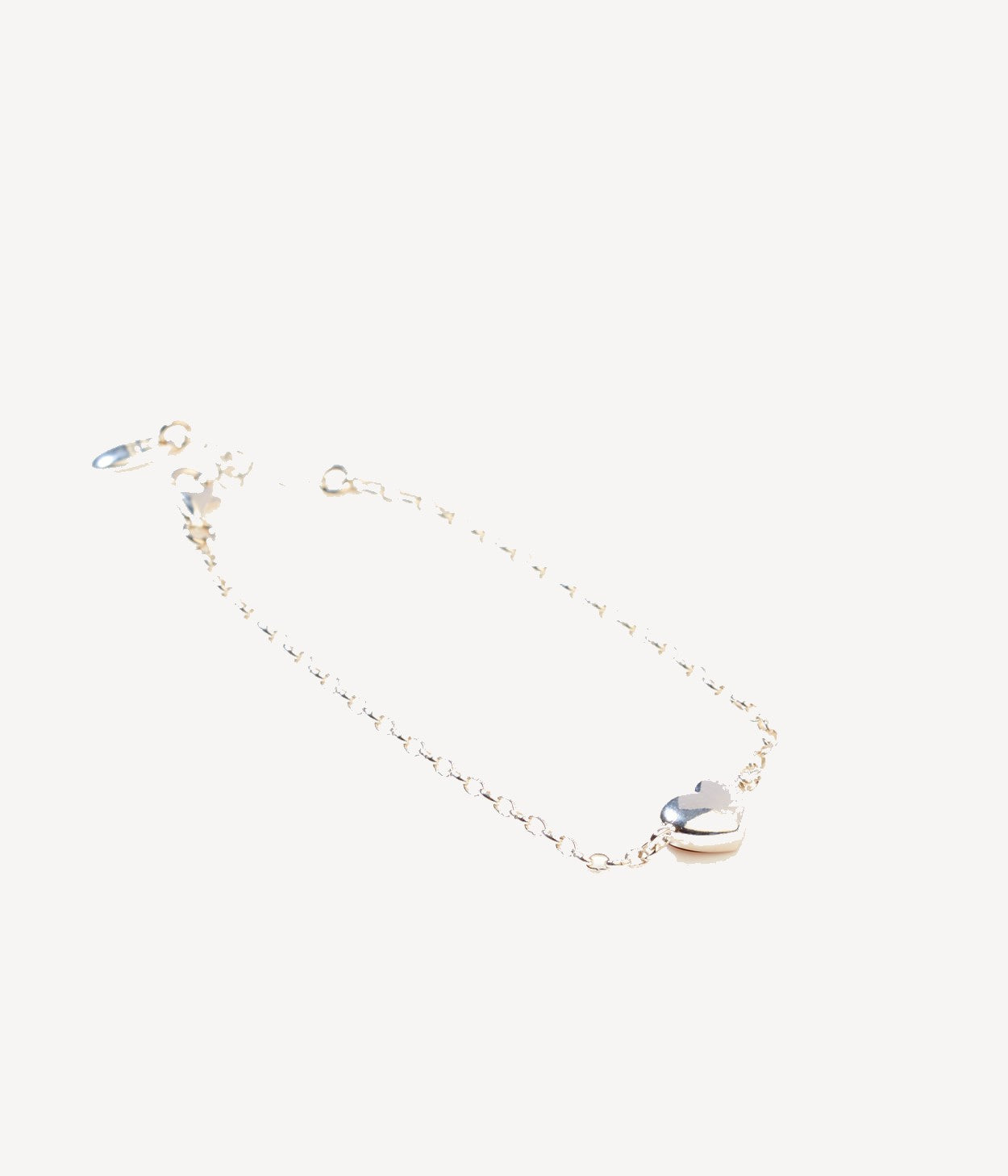 Reversible Dainty Amber Heart Bracelet