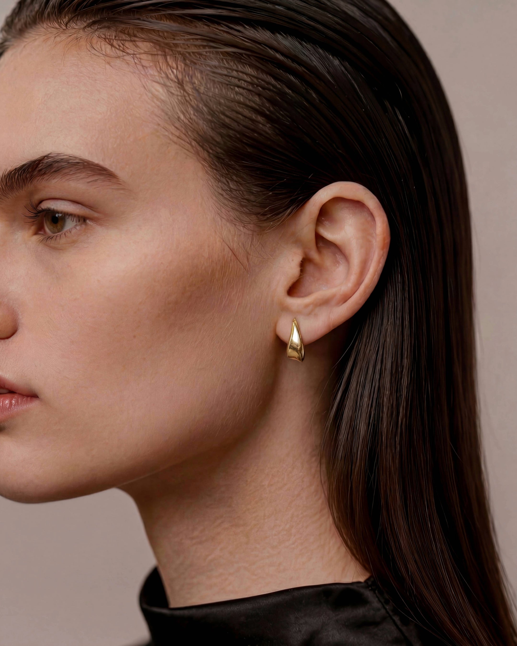 Seren Small Hoops | Gold Vermeil
