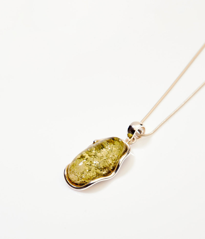 Collar Colgante Ola Verde