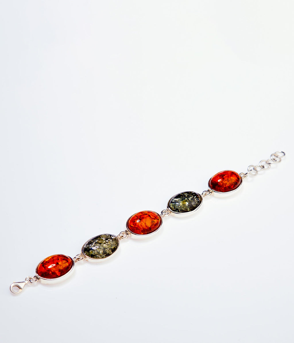 Veelkleurige Barnsteen Serenity Armband