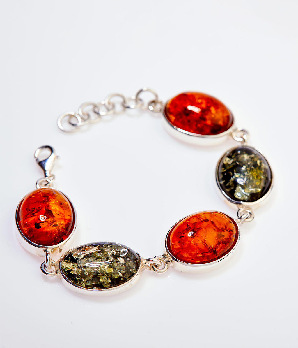 Veelkleurige Barnsteen Serenity Armband