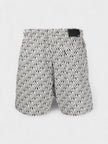 Amiri All Over Swim Trunk Black White