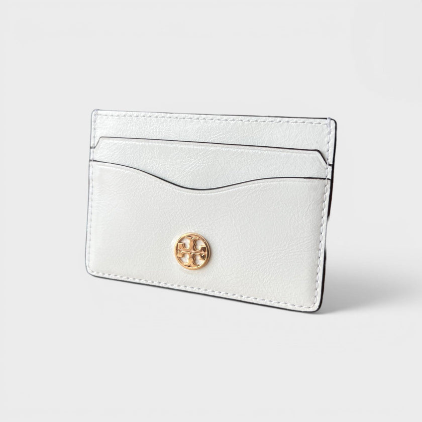Crinkle Slim Card Case Cirrus Cloud White