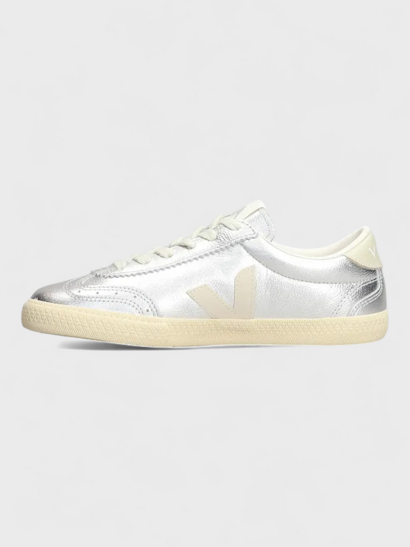 Veja Volley Leather Silver Pierre Sneakers