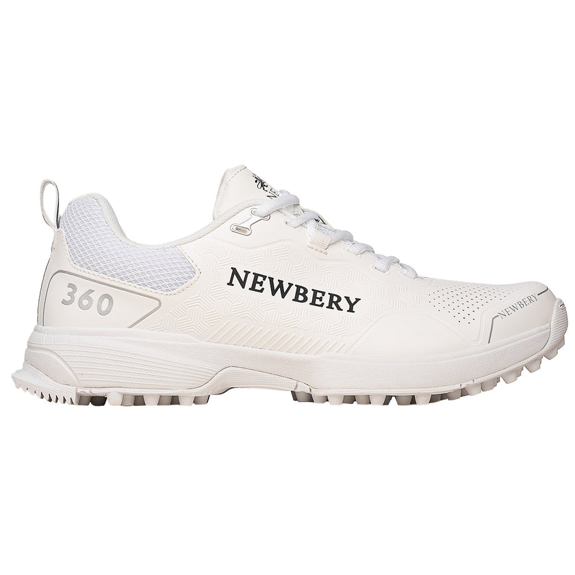 Newbery 360 Cricket-Schuh – Vollweiß Noppe