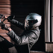 Daytona Glide Modular Motorcycle Helmet - DOT & ECE Approved, Bluetooth Ready, Dual Visor, Men/Women/Youth- Silver Metallic