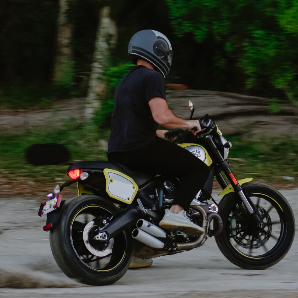 DOT & ECE Approved Daytona Retro Full Face Motorcycle Helmet: Vintage Style for Men, Women, & Youth - W/ Racer