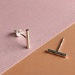 Clous d'oreilles discrets en argent sterling Pillar