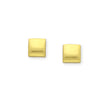 Golden Pillow Square Gold Stud Earrings