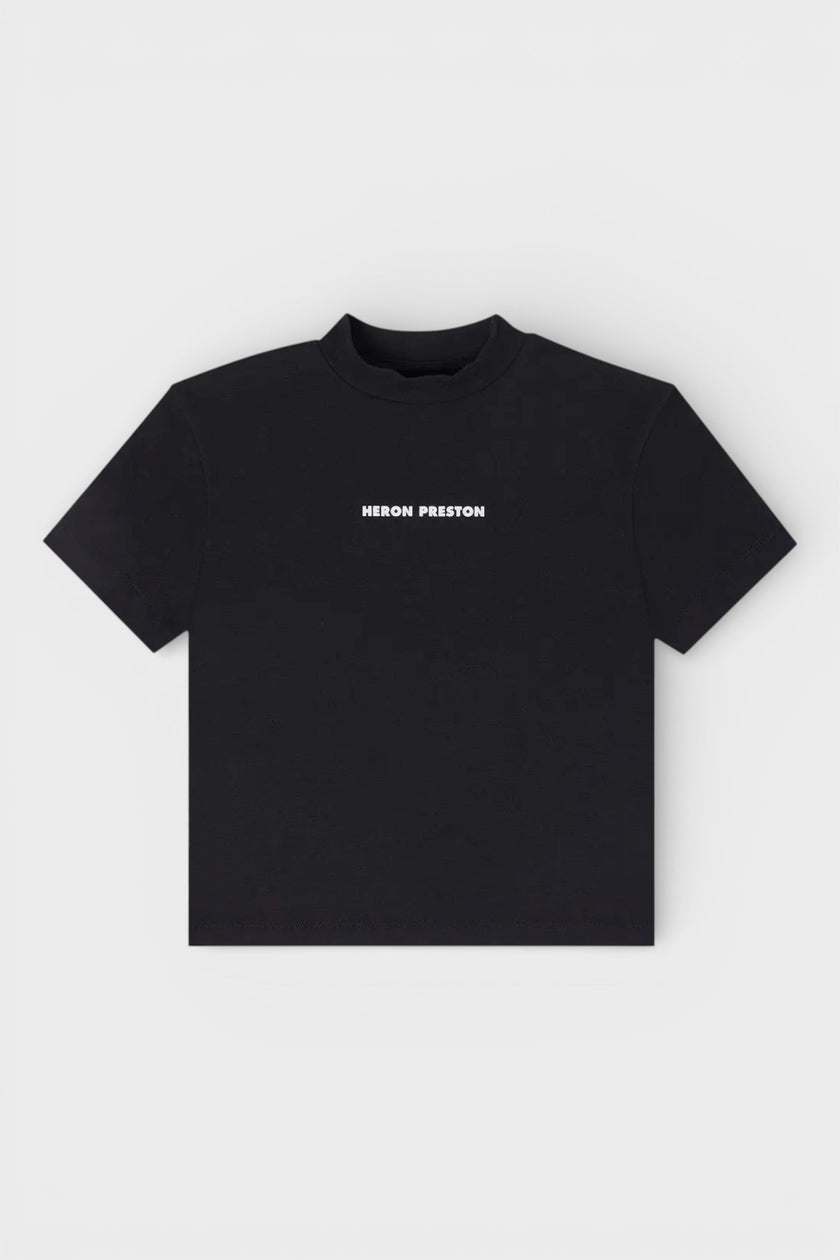 Short Sleeve Logo Tee Black White