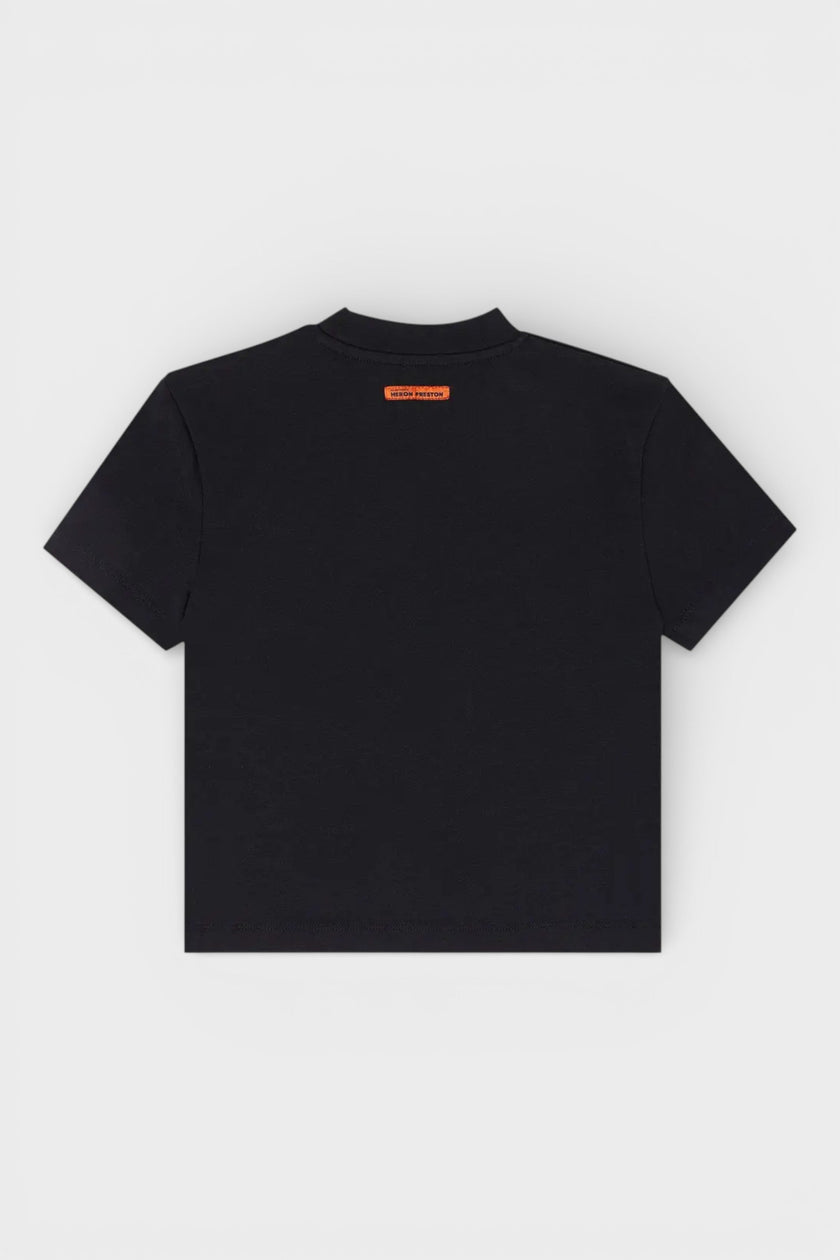 Short Sleeve Logo Tee Black White