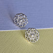 Nazca-Linien Mandala Ohrstecker aus Sterlingsilber