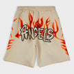 GD Graffiti Flames Sweatshort Off White