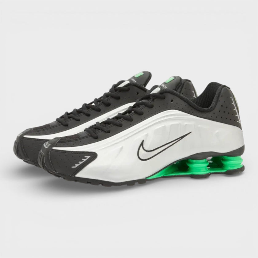 Shox R4 Green Silver Black