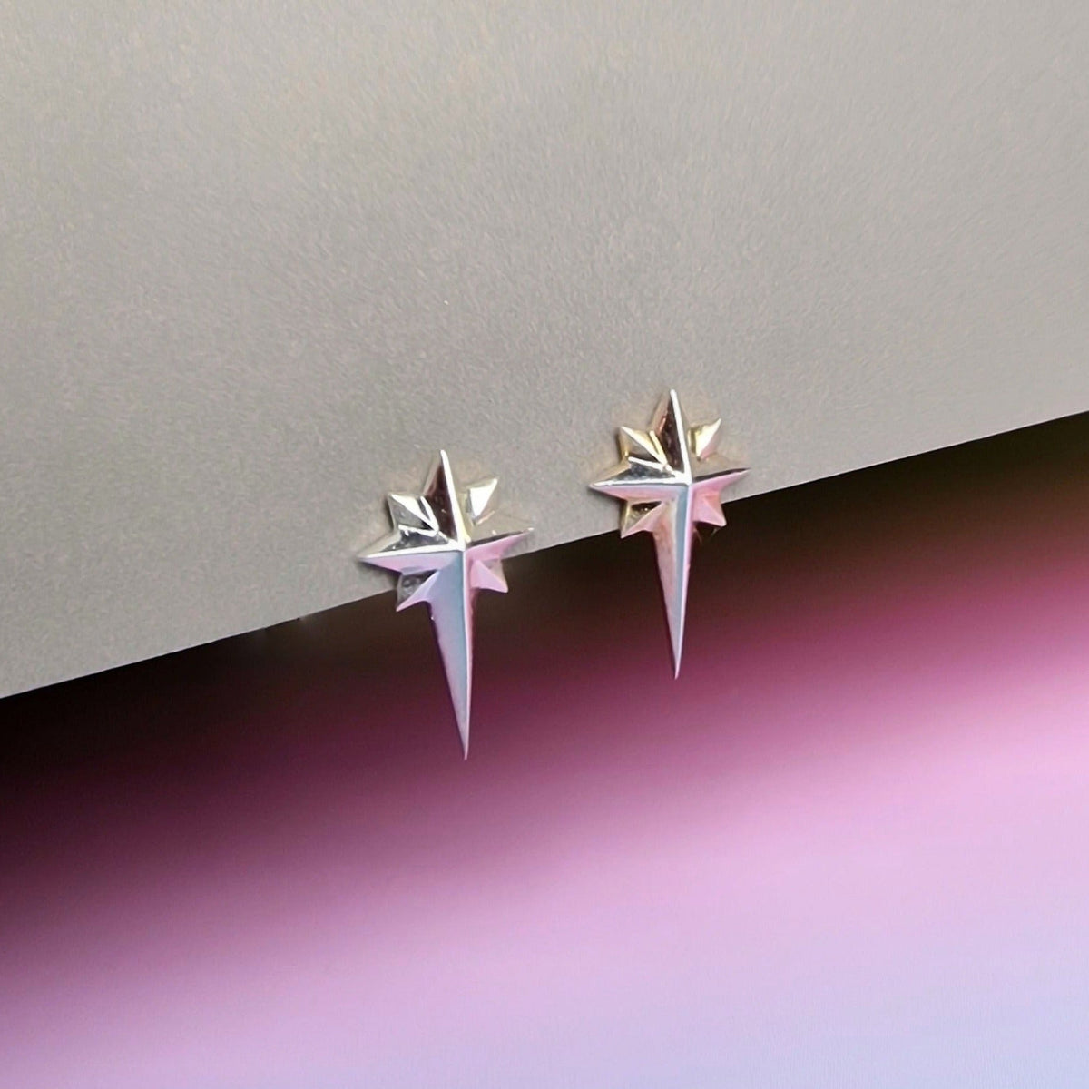Orecchini a lobo Rising Star in argento sterling