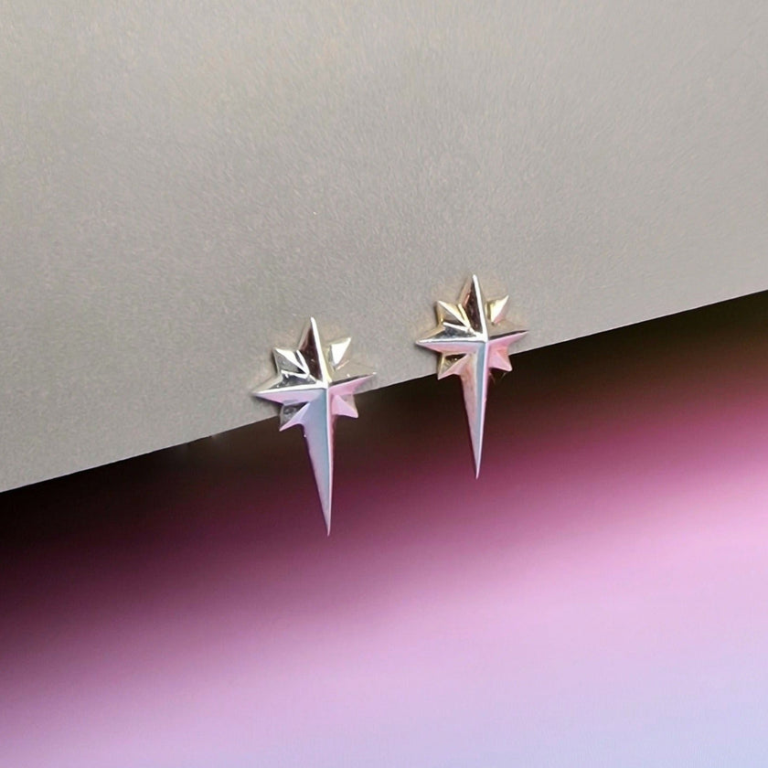 Orecchini a lobo Rising Star in argento sterling