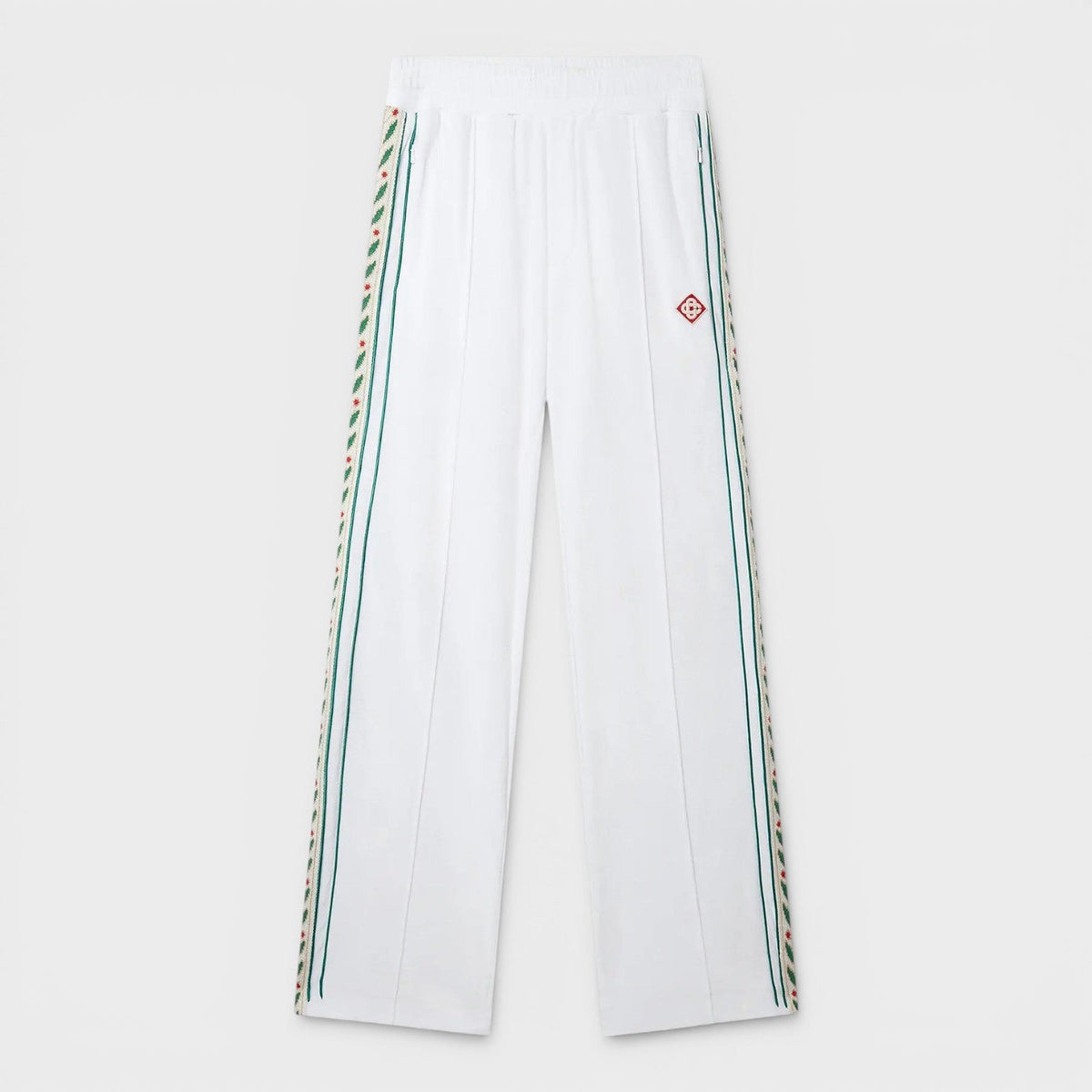 Modal Velour Laurel Track Pant White