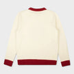 Monogram Monogram Crew Knit Sweater White Red