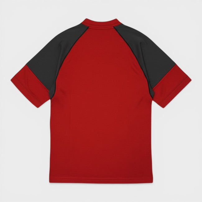 Agassi Zip Up T-Shirt Kids Red Black