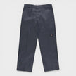 Double Knee Loose Fit Straight Leg Work Pants Charcoal Grey