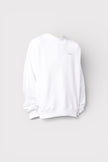 Off-White Sweatshirt Scratch Tab Skate Crewneck White