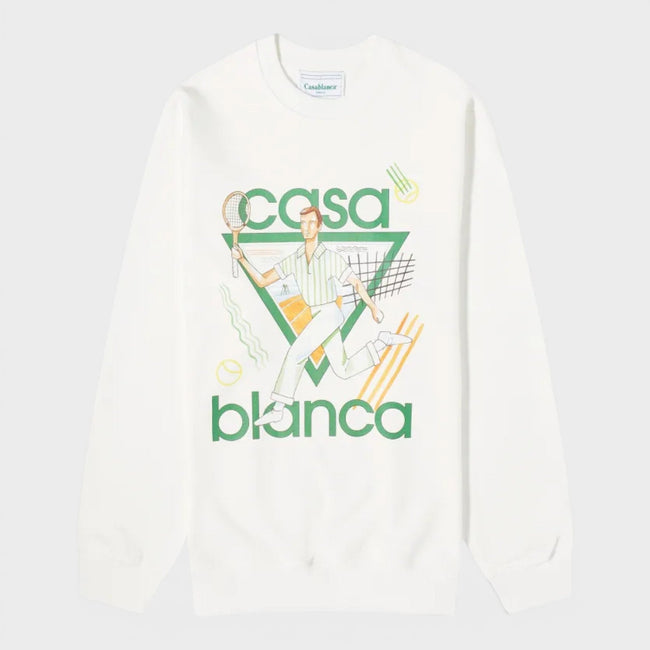 Le Jeu Sweatshirt med print hvid