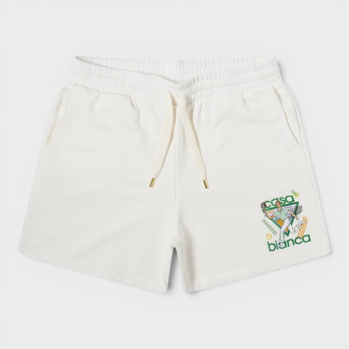 Le Jeu Embroidered Sweatshort Off White