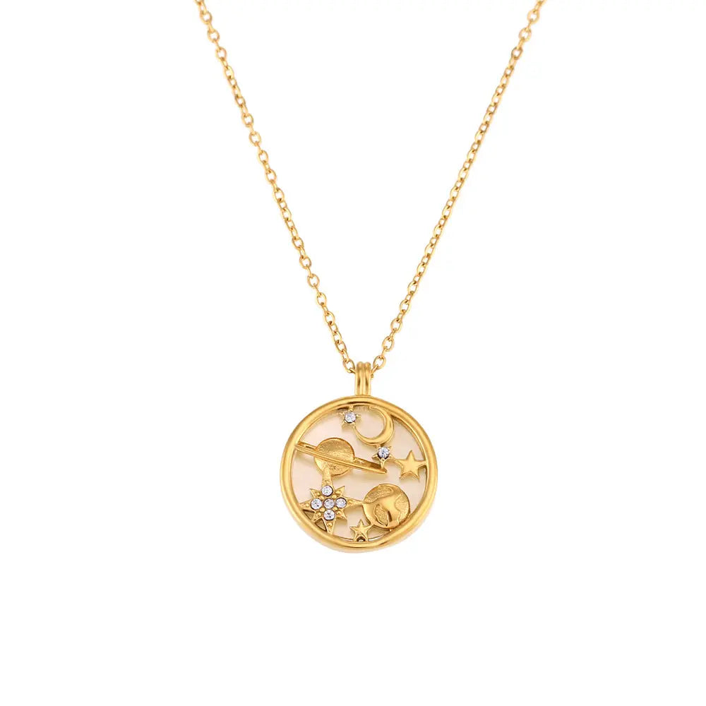 Collar Celestial Astra Luxe de Oro Laminado de 18k