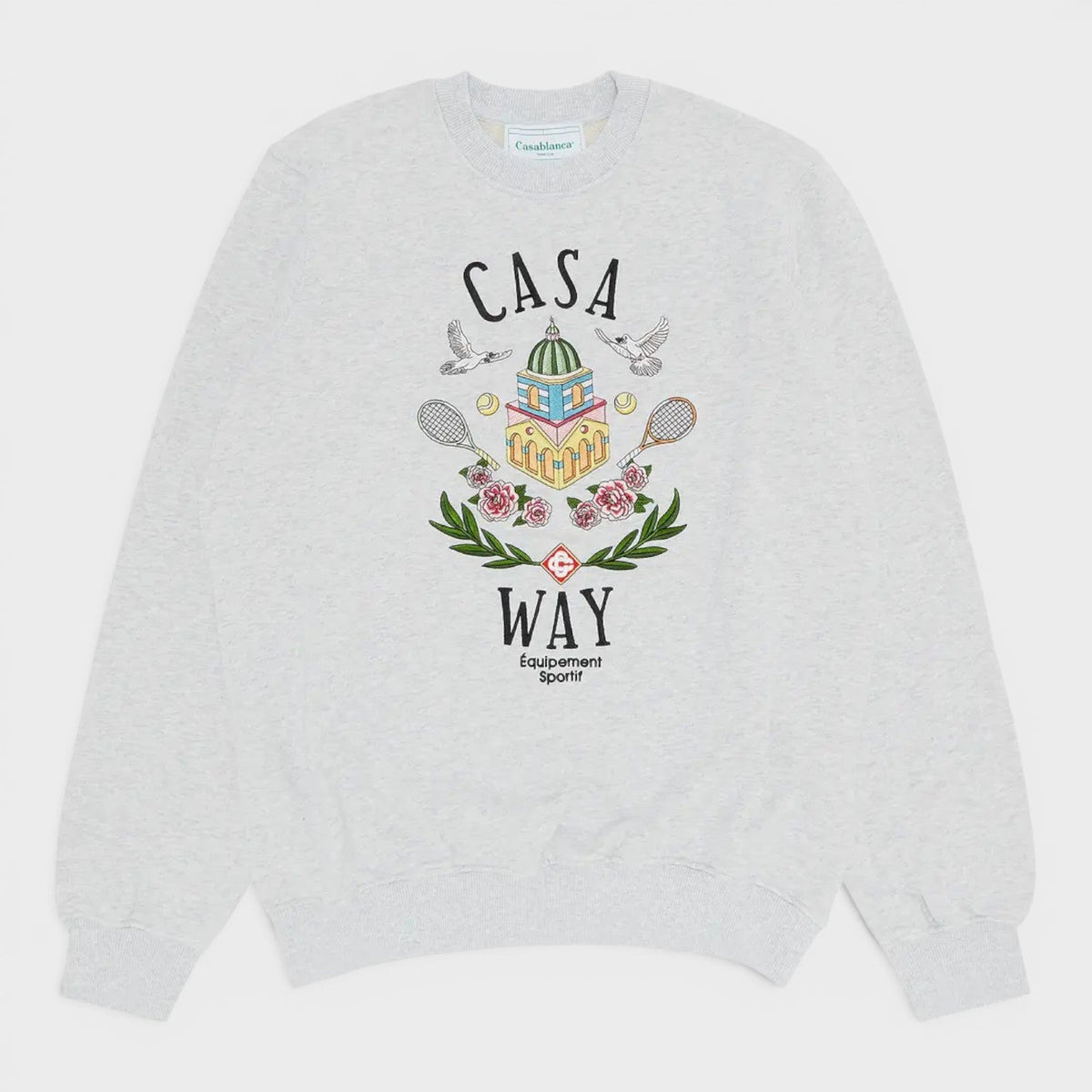 Casa Way Embroidered Sweatshirt Grey