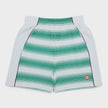 Interlock Sweatshort Gradient Stripe Green White