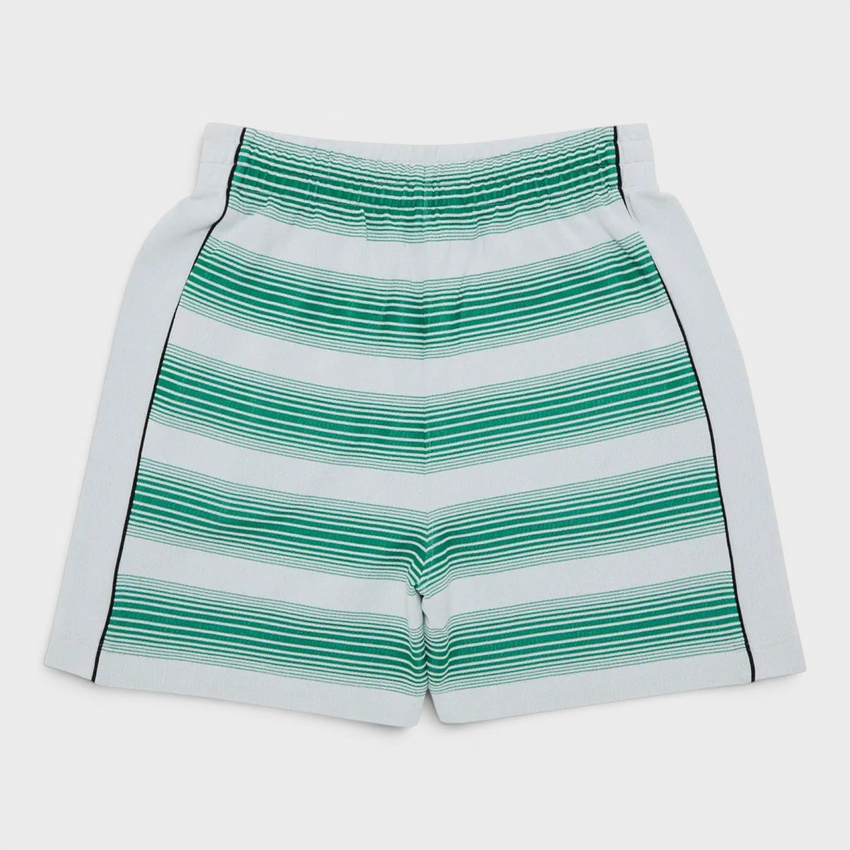 Interlock Sweatshort Gradient Stripe Green White