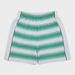Interlock Sweatshort Gradient Stripe Green White