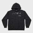 Medium Fit Logo Hoodie Black White