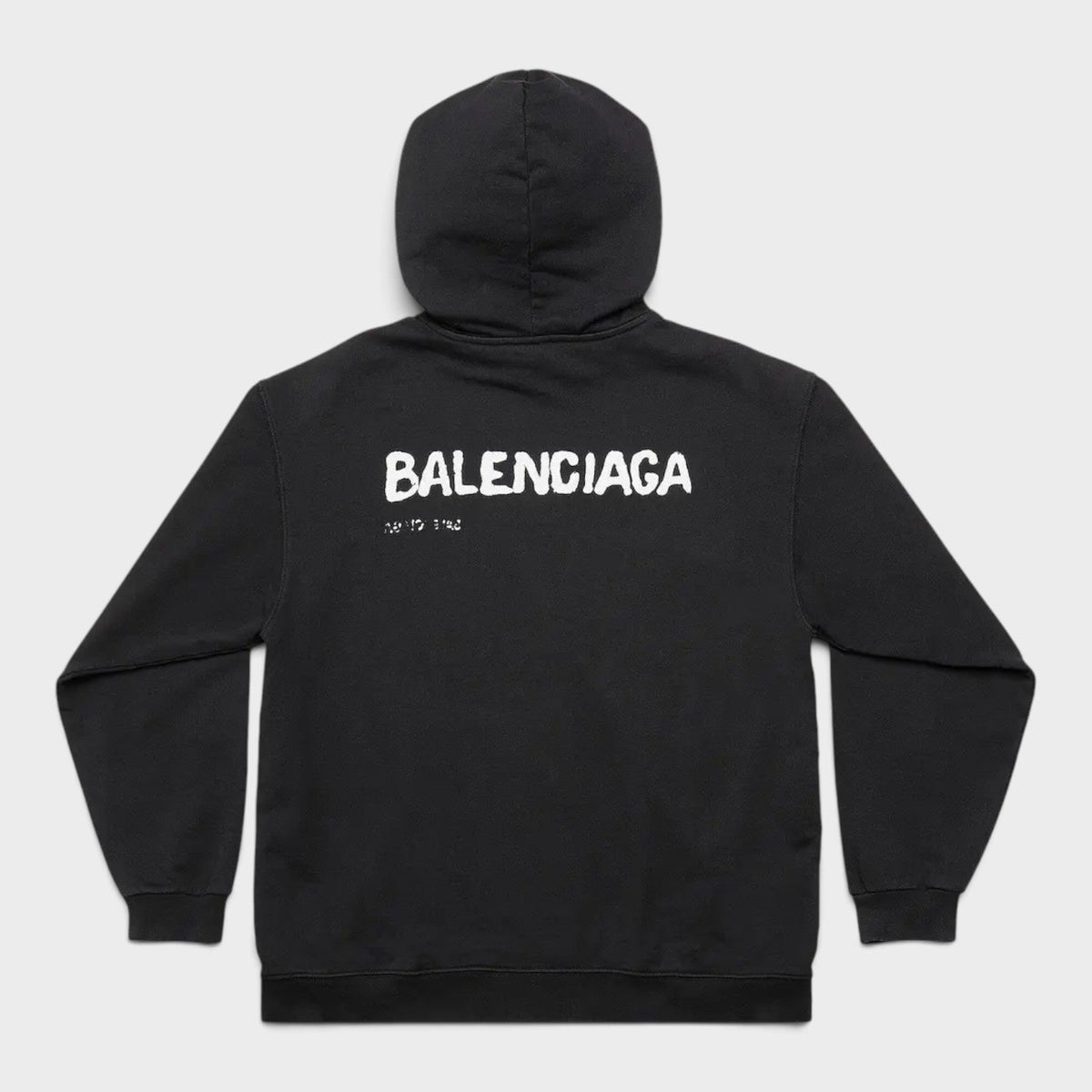 Medium Fit Logo Hoodie Black White