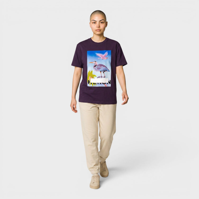 Censored Heron Tee Purple